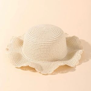 NEW Toddler girl straw hat